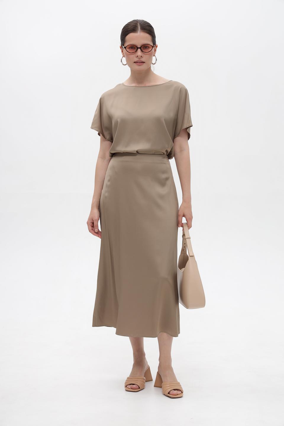 Юбка Marc O Polo миди бежевая