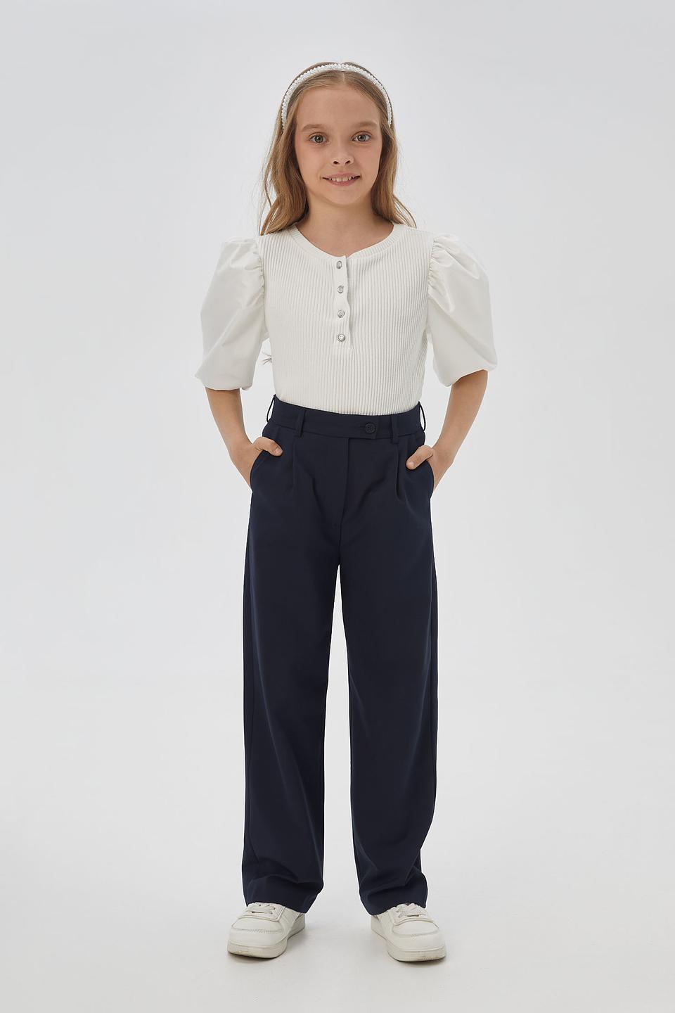 Брюки Choupette дев. классические синие