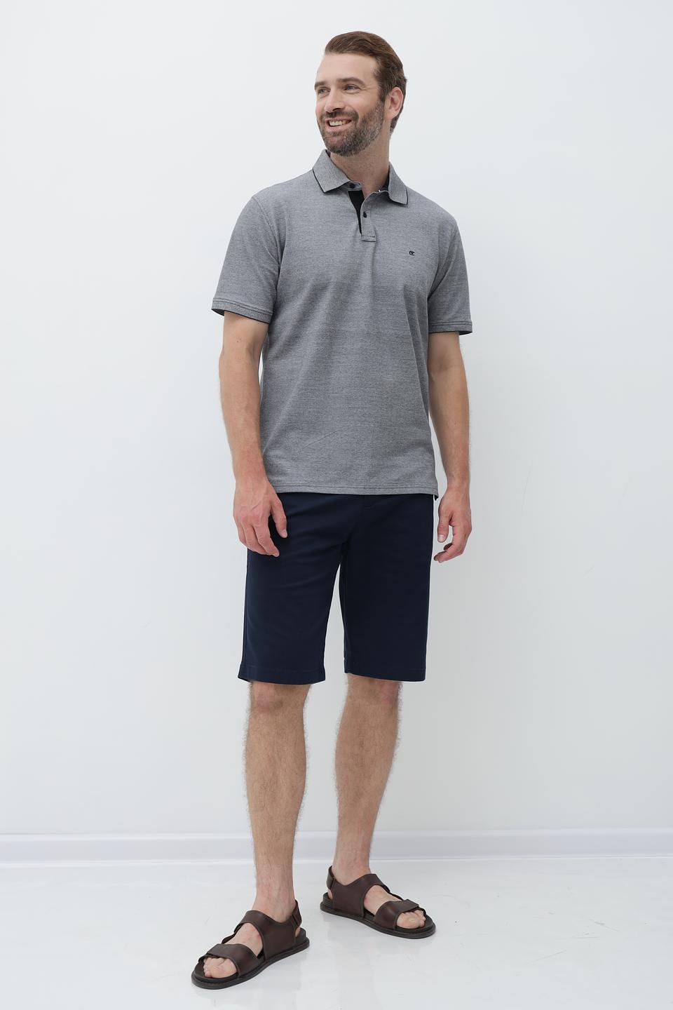 Поло Casa Moda men серый меланж