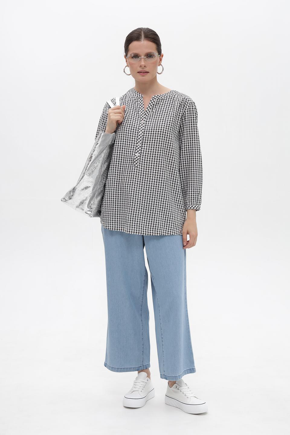 Блузка Time Zone в клетку