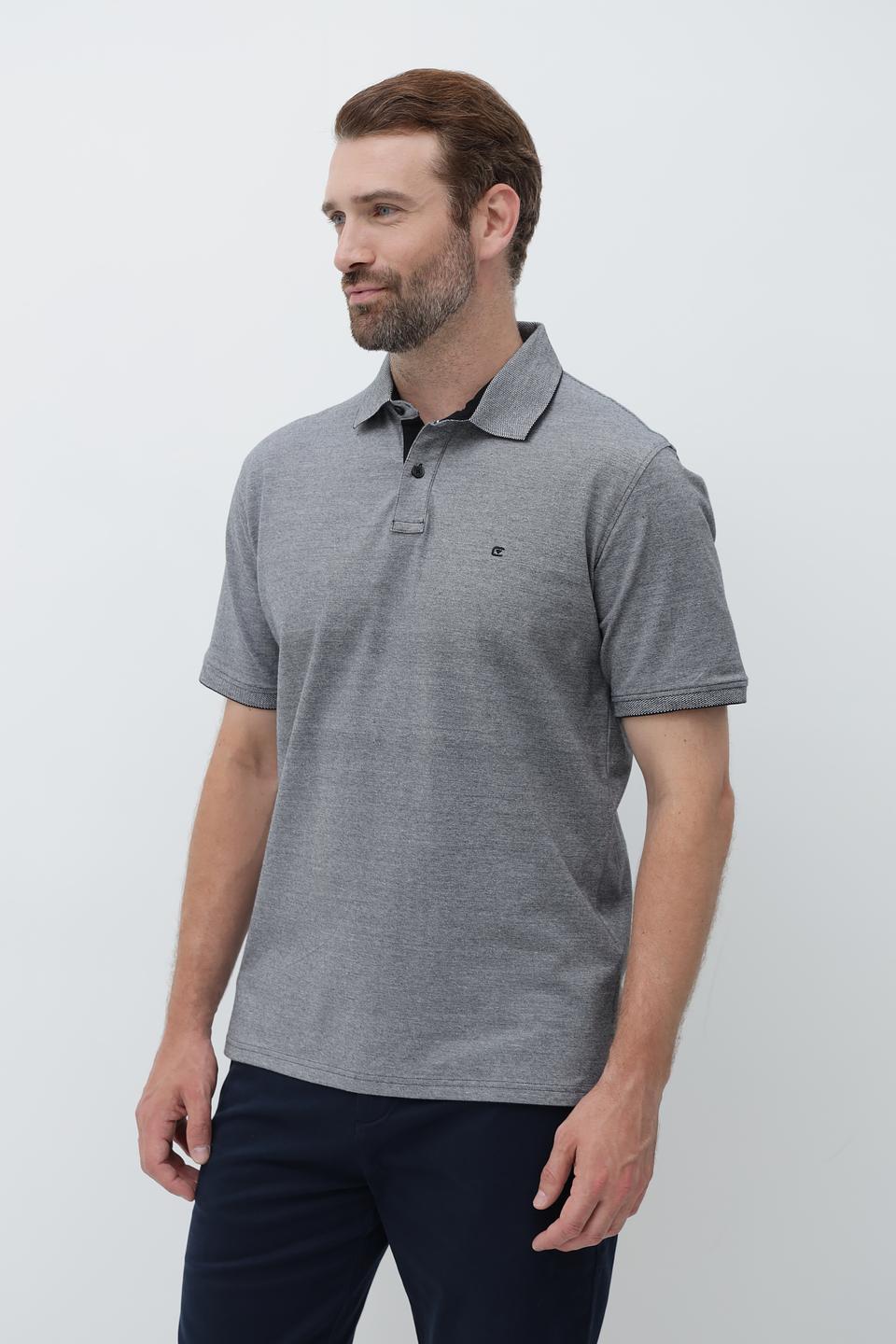 Поло Casa Moda men серый меланж