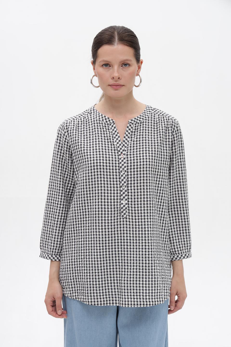Блузка Time Zone в клетку