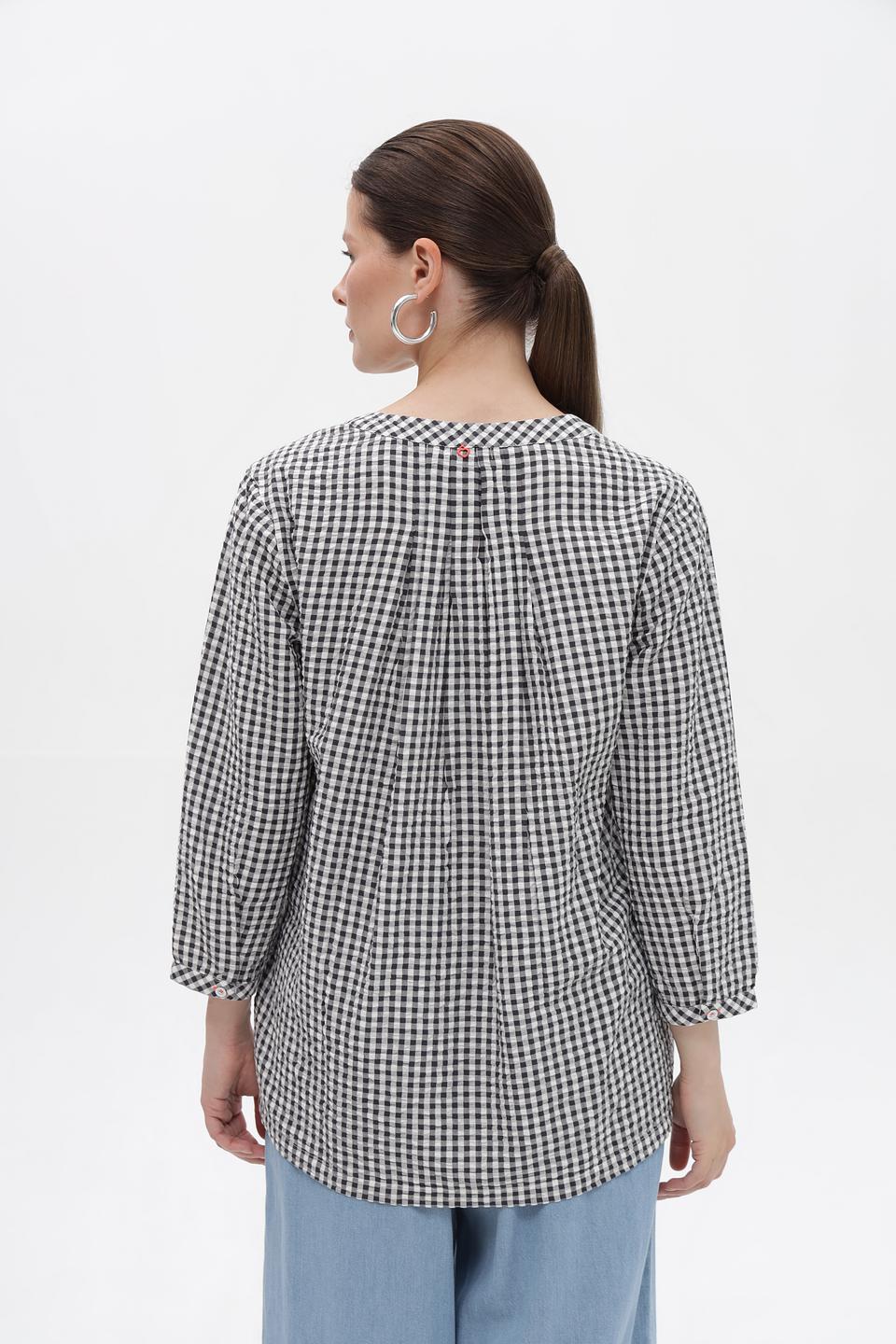 Блузка Time Zone в клетку