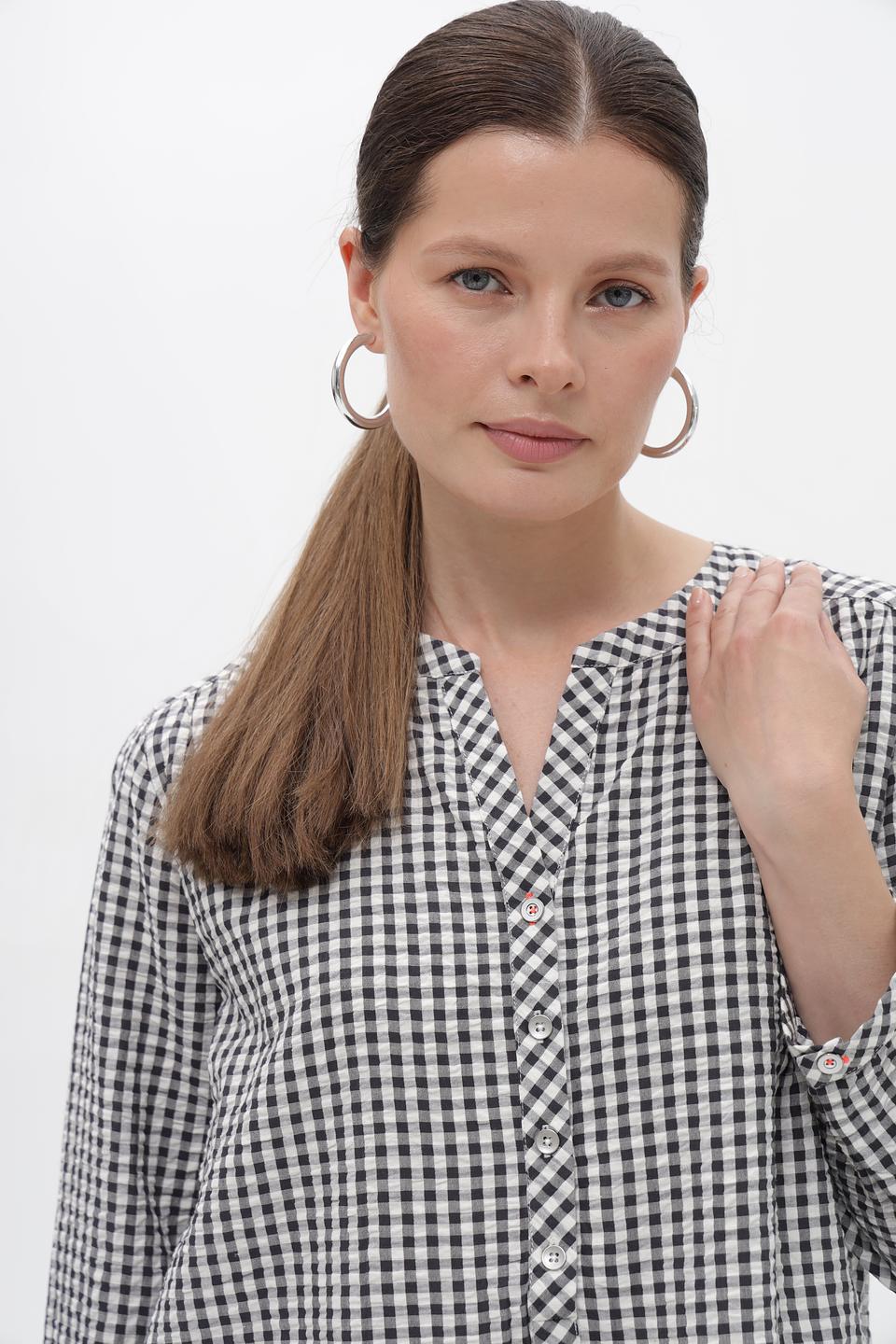 Блузка Time Zone в клетку