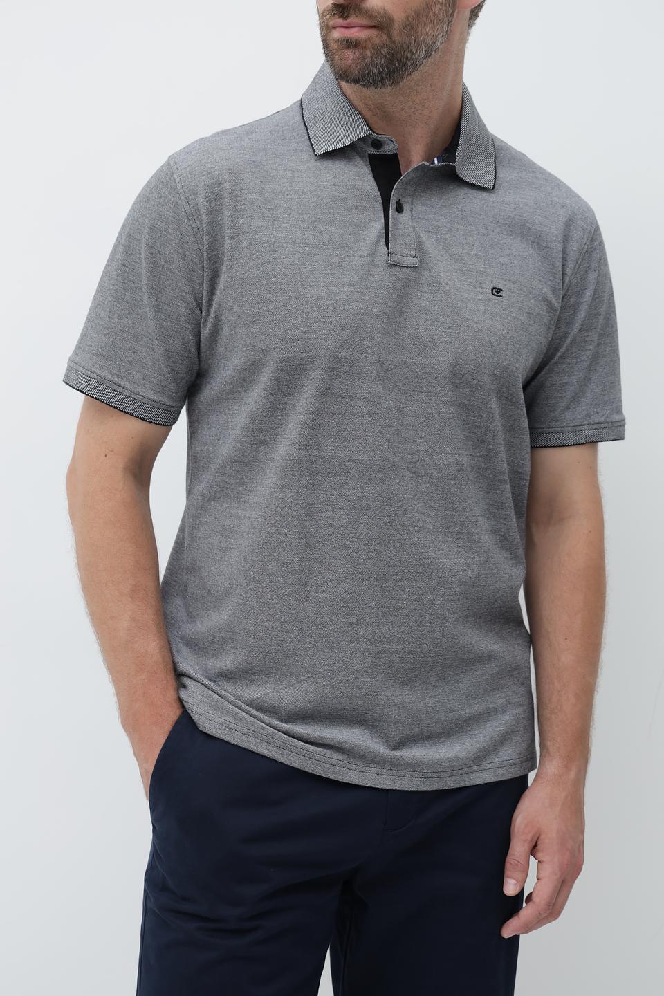 Поло Casa Moda men серый меланж