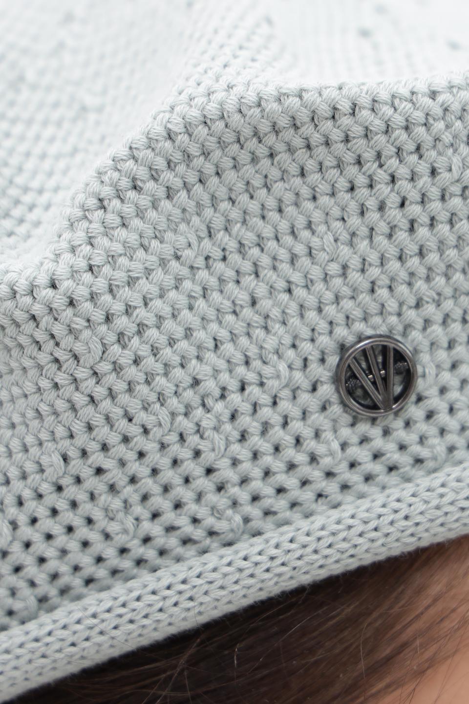 Берет Loevenich вязаный голубой