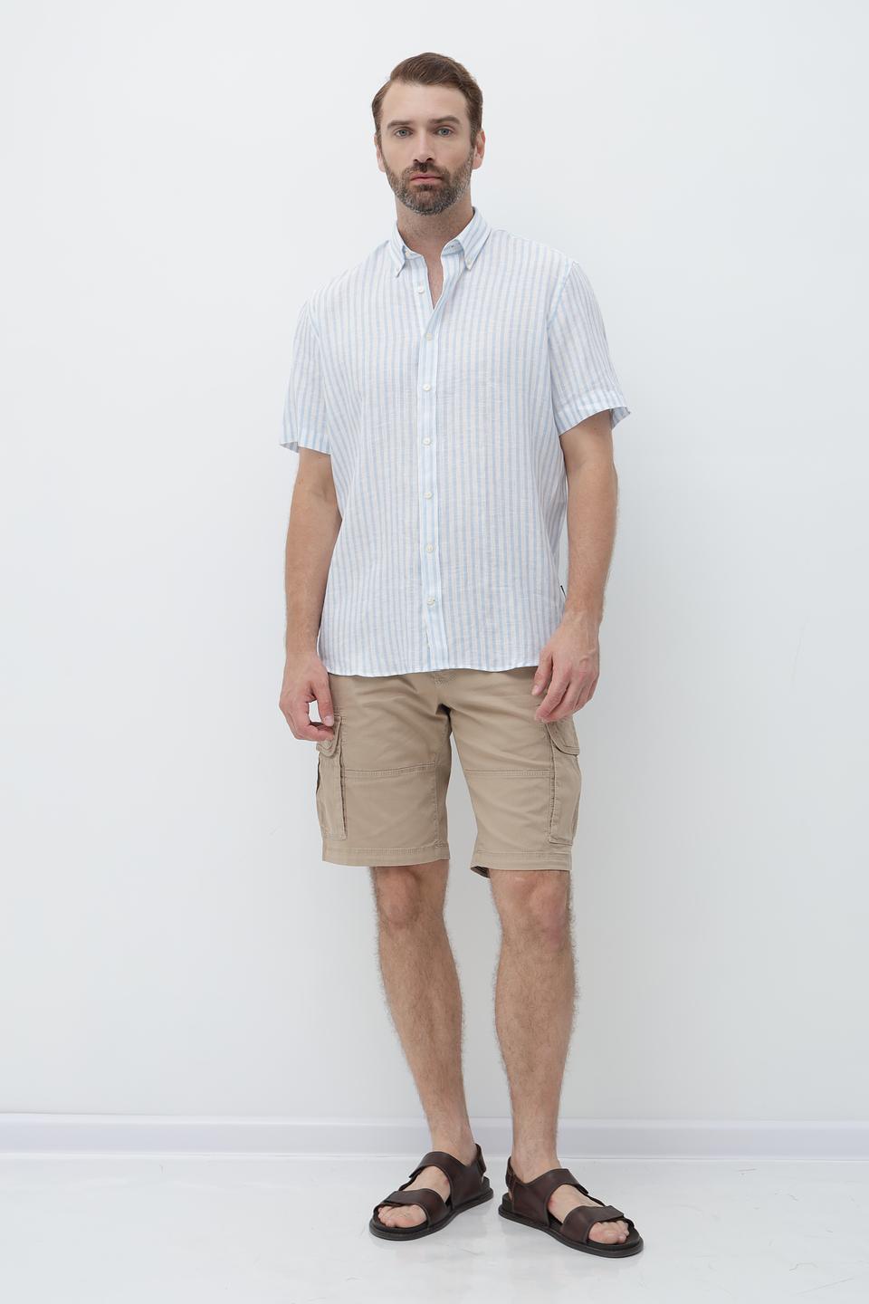 Рубашка кр Bugatti в полоску