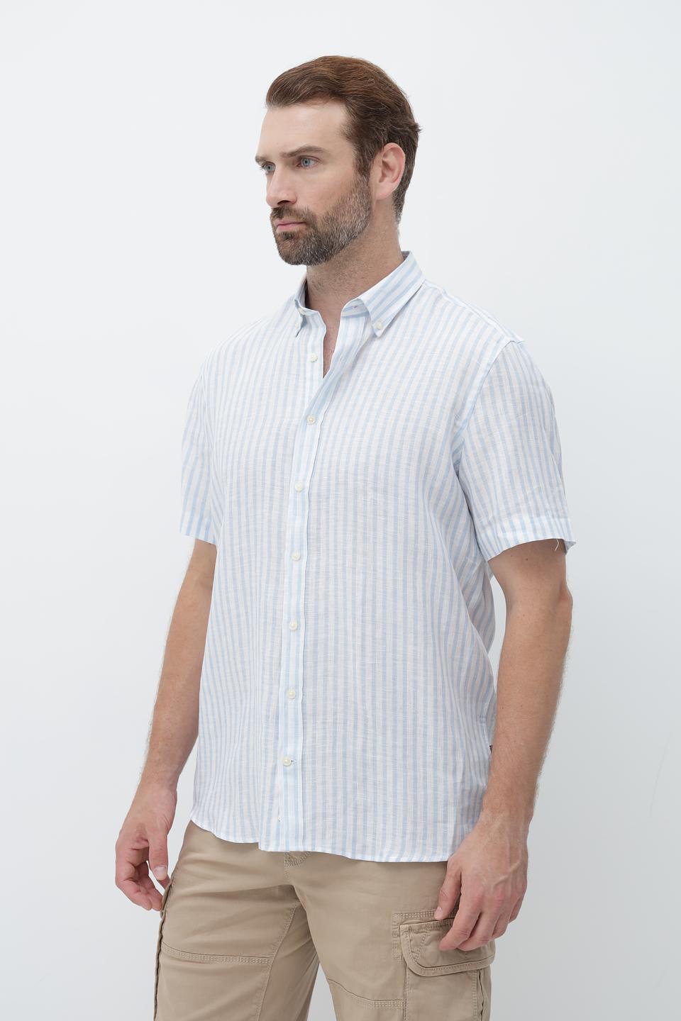 Рубашка кр Bugatti в полоску
