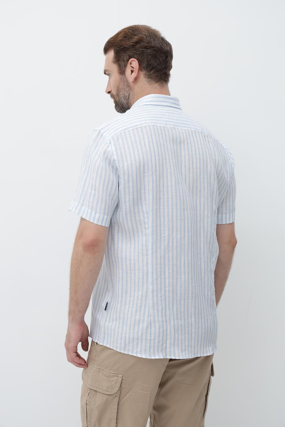 Рубашка кр Bugatti в полоску