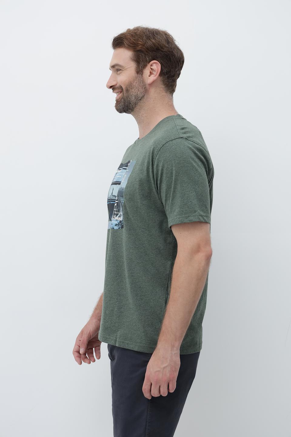 Футболка Casa Moda с принтом хаки