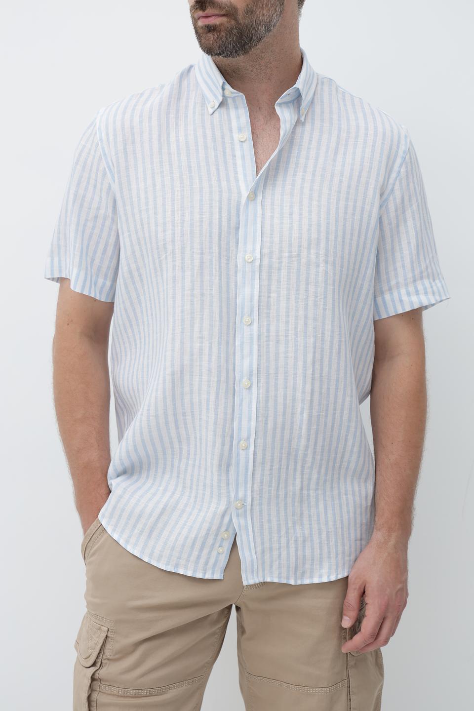 Рубашка кр Bugatti в полоску