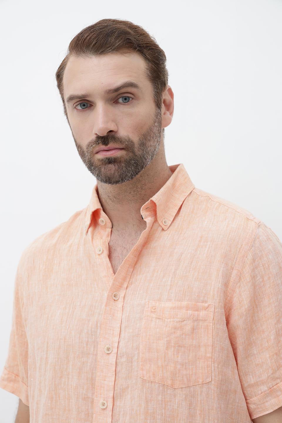 Рубашка кр Casa Moda персиковая