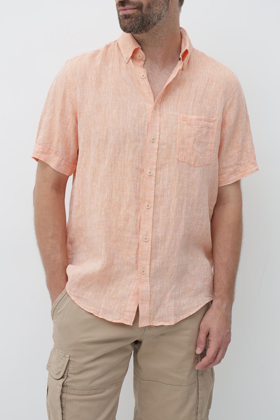 Рубашка кр Casa Moda персиковая