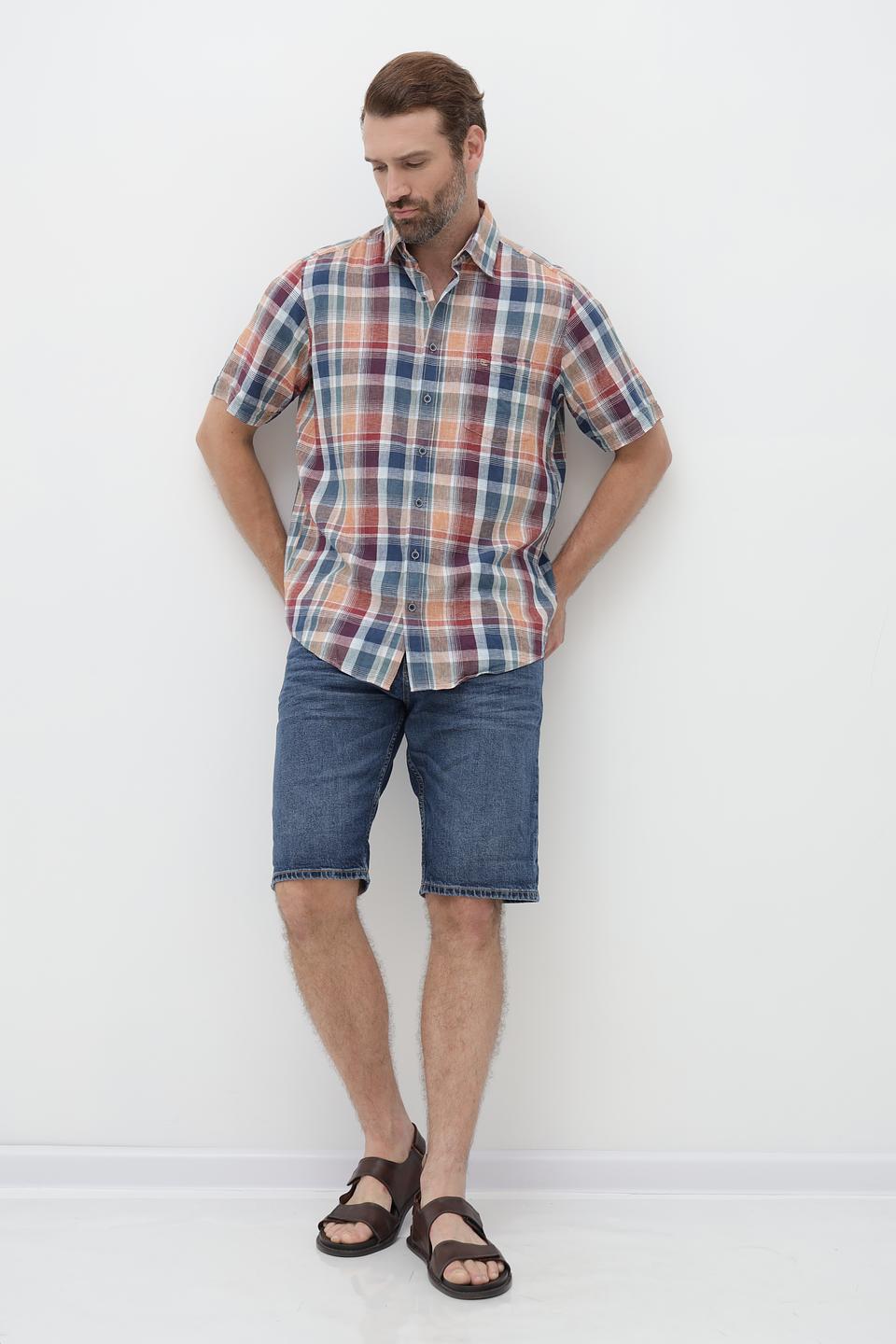 Рубашка кр Casa Moda в клетку