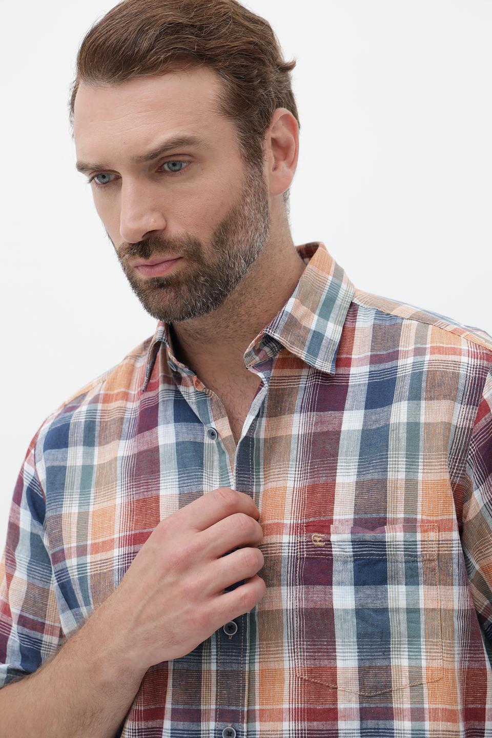 Рубашка кр Casa Moda в клетку