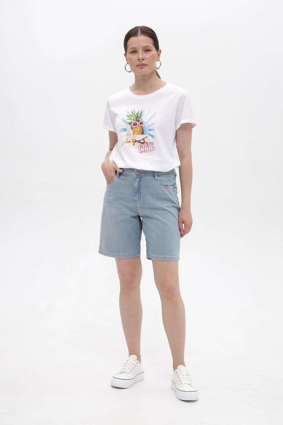 Шорты Time Zone деним голубой