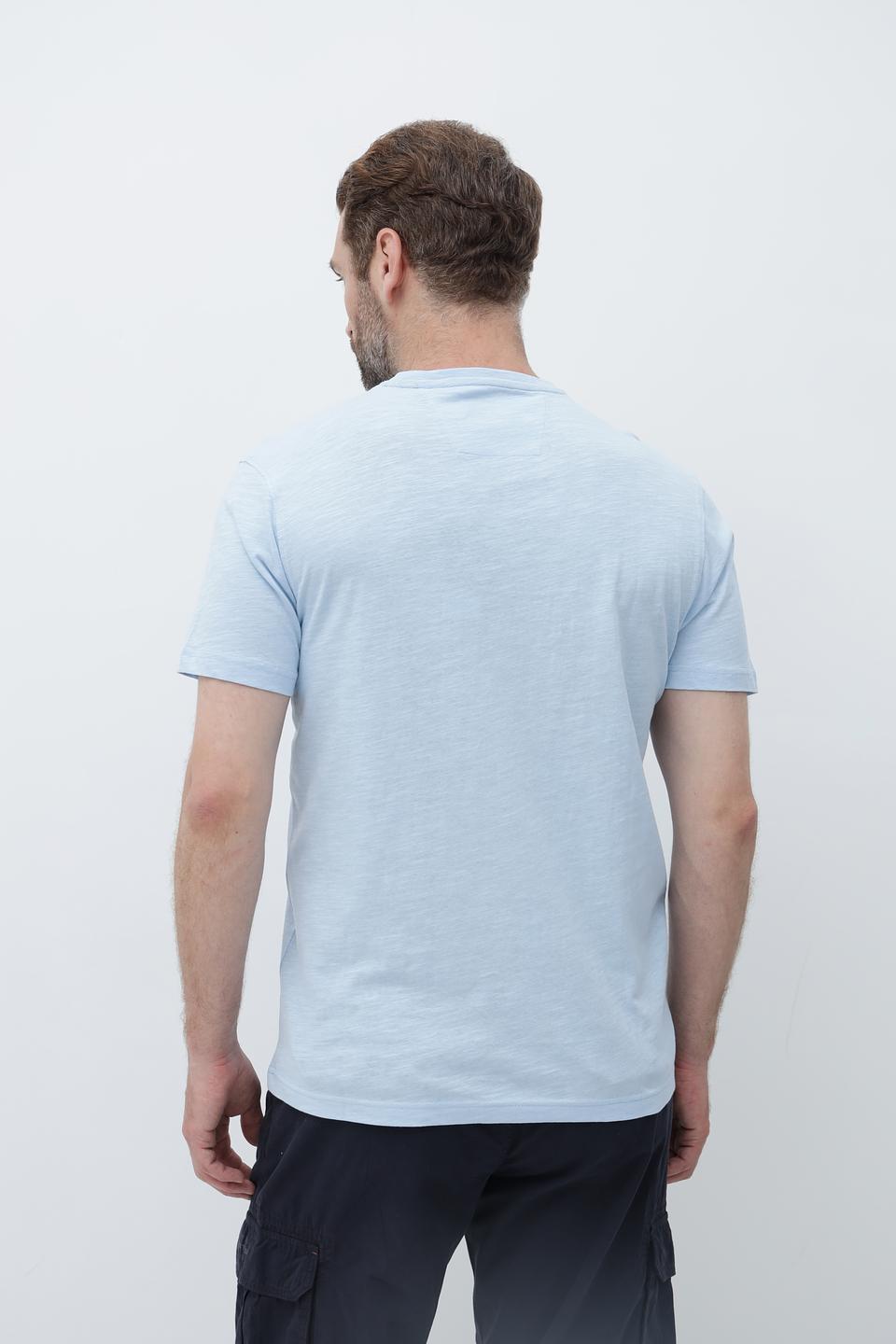 Футболка Granchio с принтом голубой