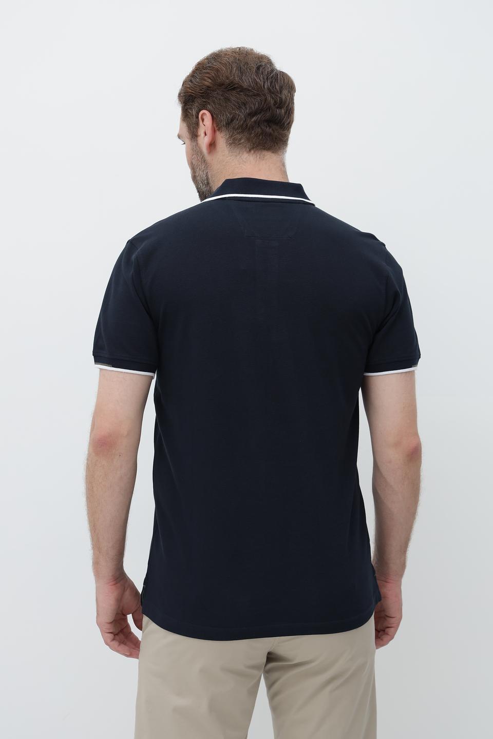 Поло Granchio с логотипом тёмно-синее
