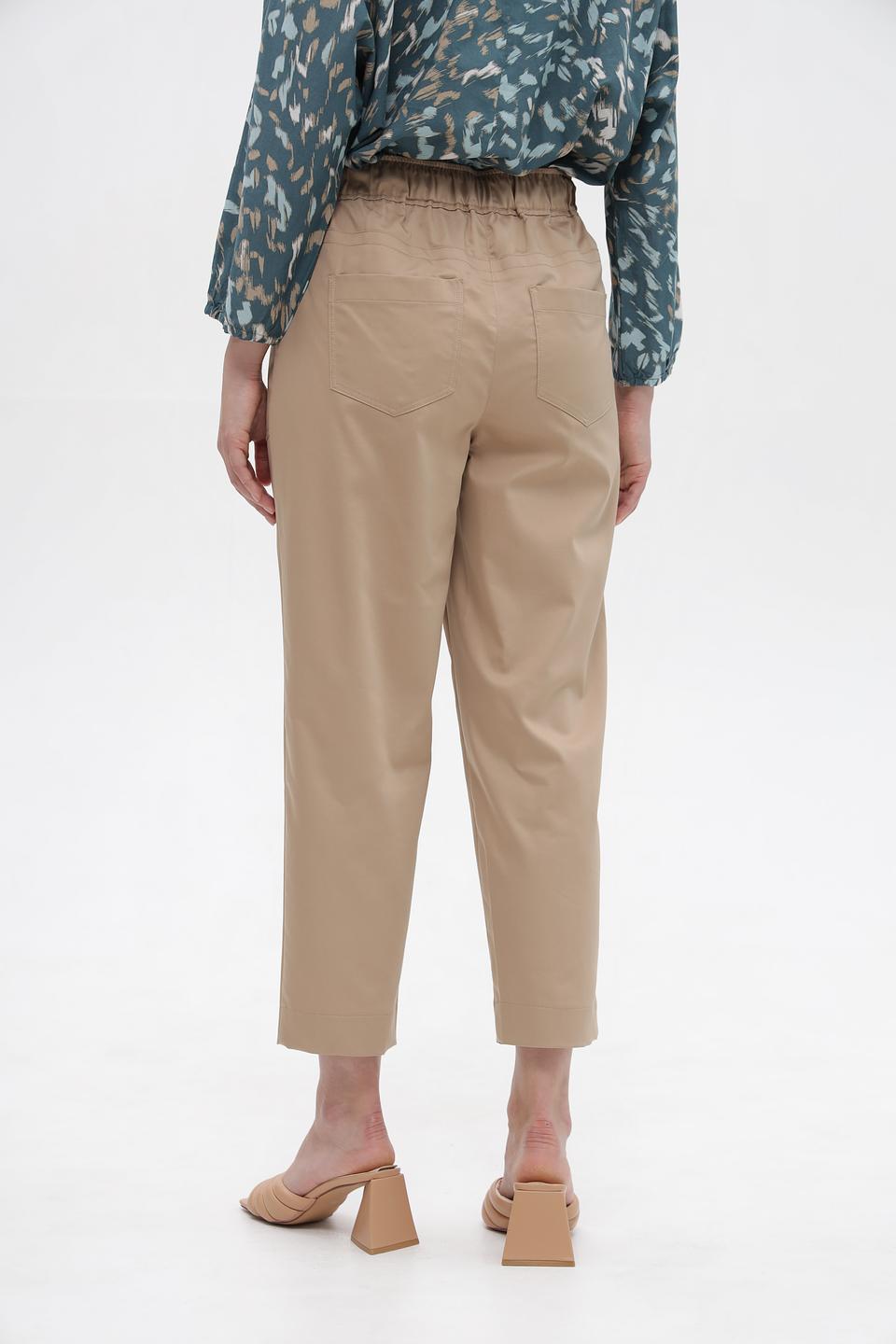 Брюки Betty and Co с поясом бежевые