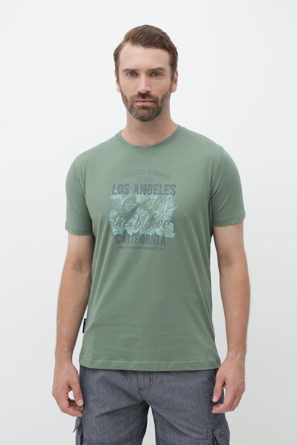 Футболка Sea Barrier с принтом хаки