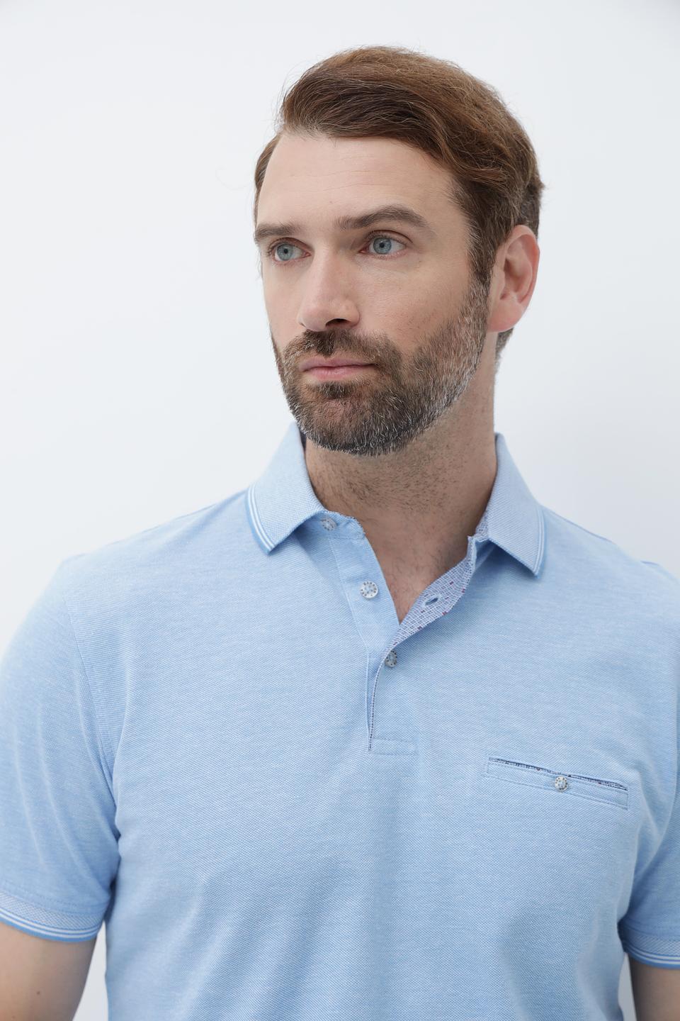 Поло Sea Barrier голубое