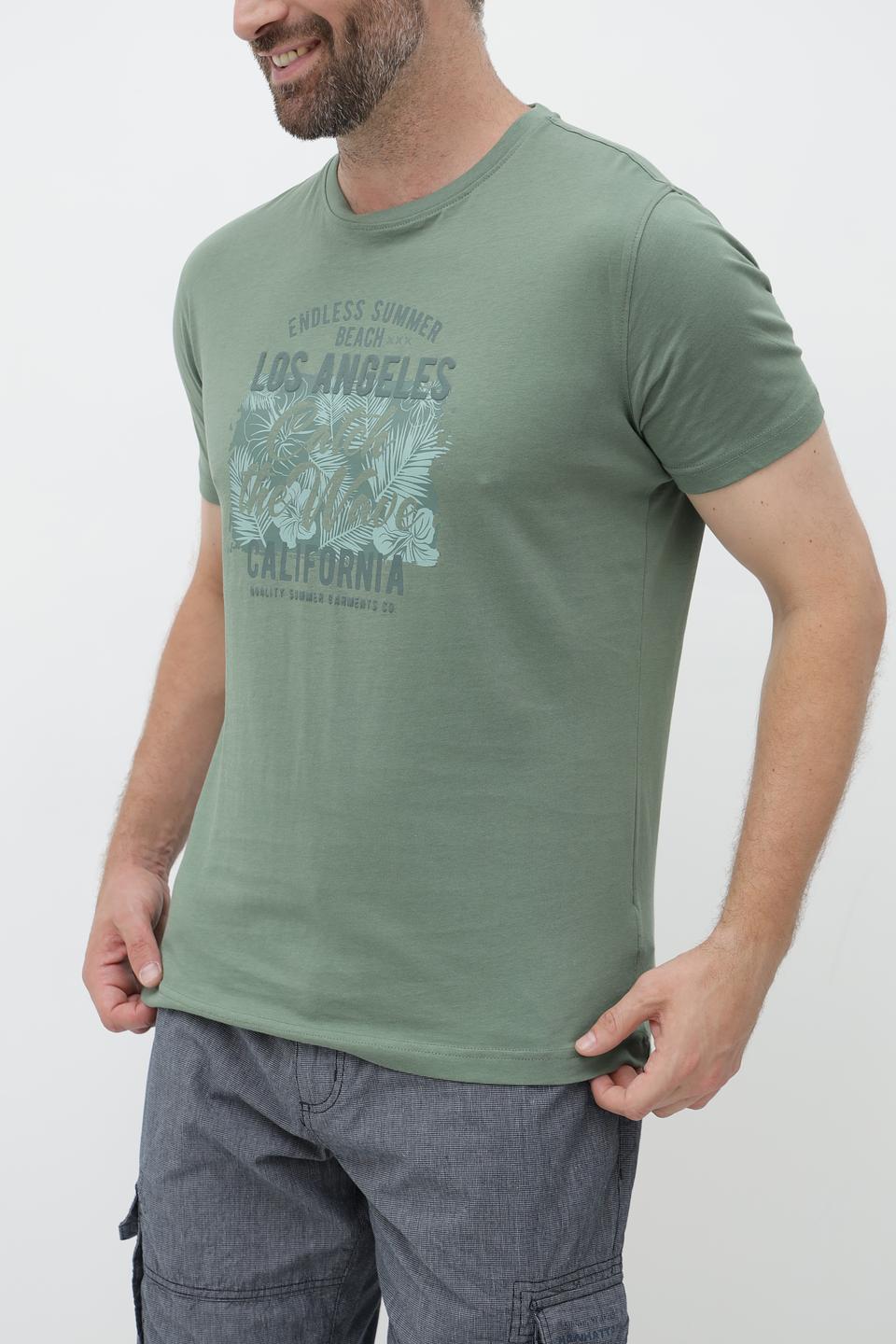 Футболка Sea Barrier с принтом хаки