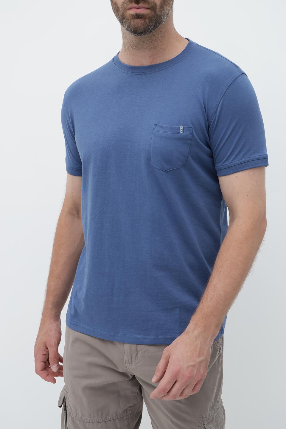 Футболка Sea Barrier с карманом голубая
