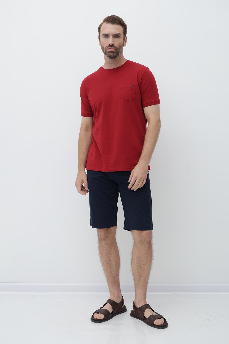 Футболка Sea Barrier с карманом бордовая