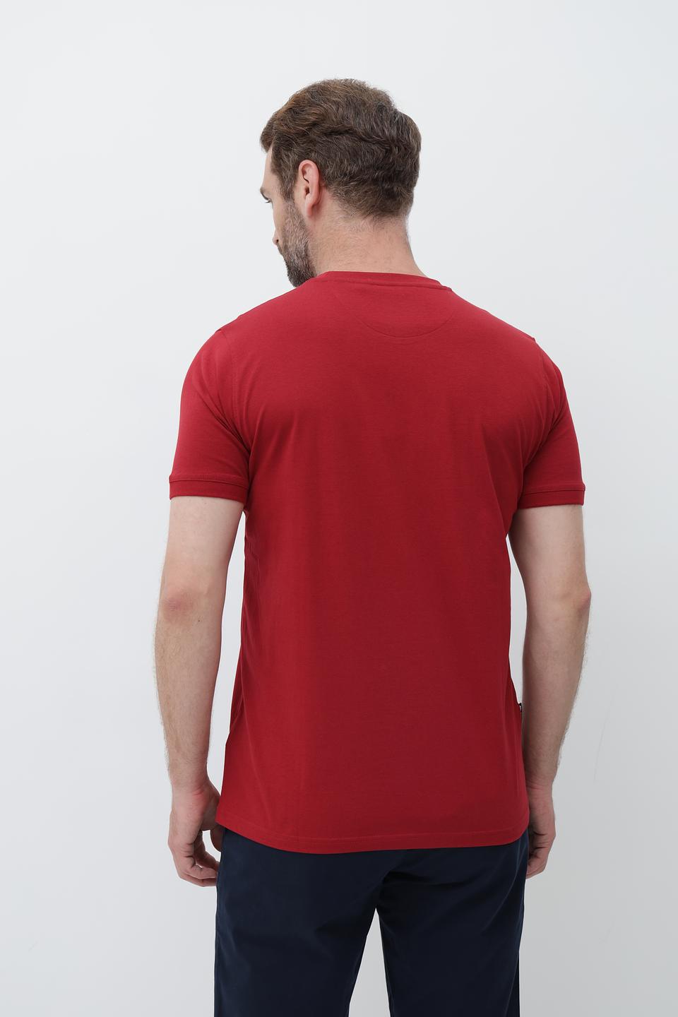 Футболка Sea Barrier с карманом бордовая