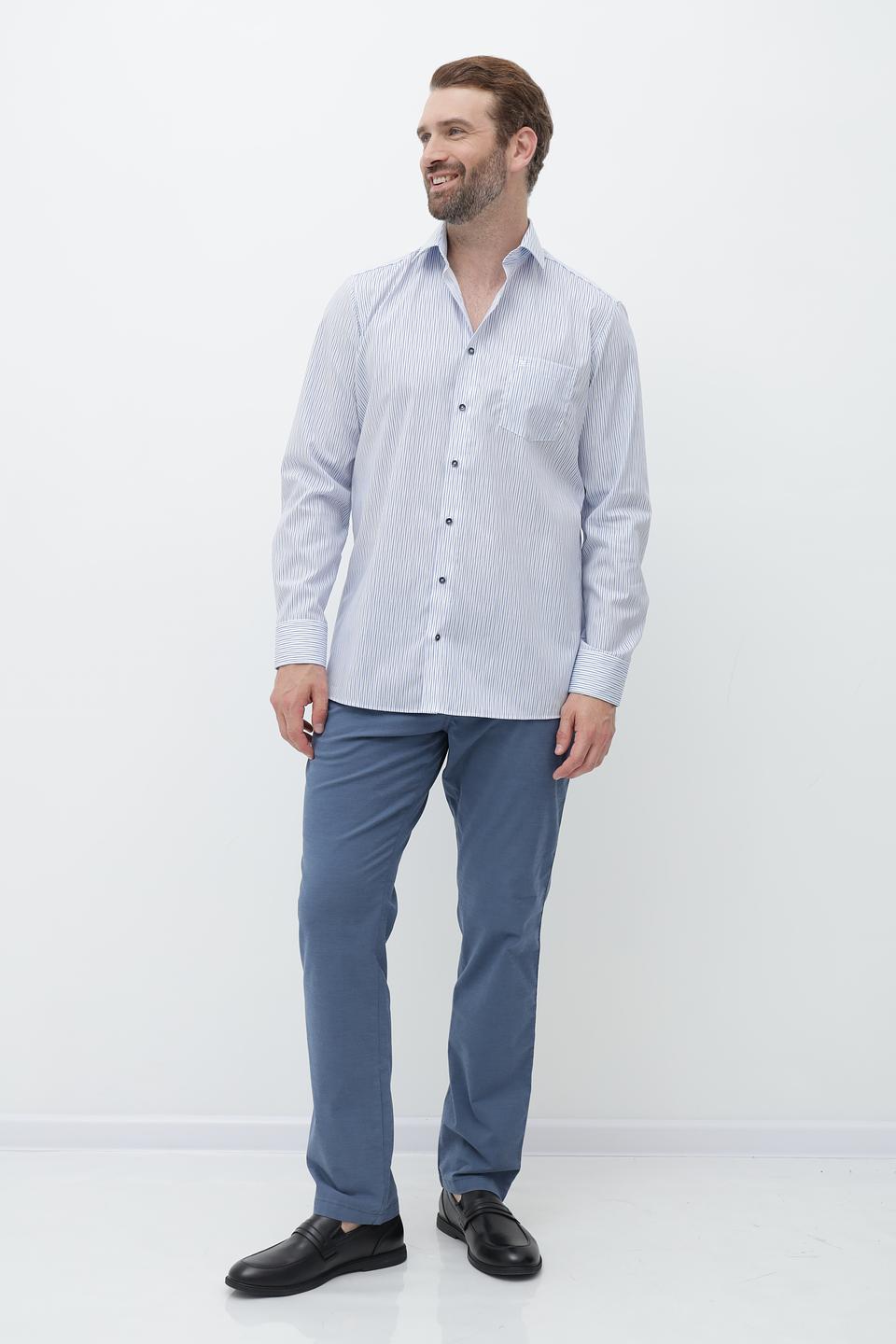 Рубашка Casa Moda в полоску голубую