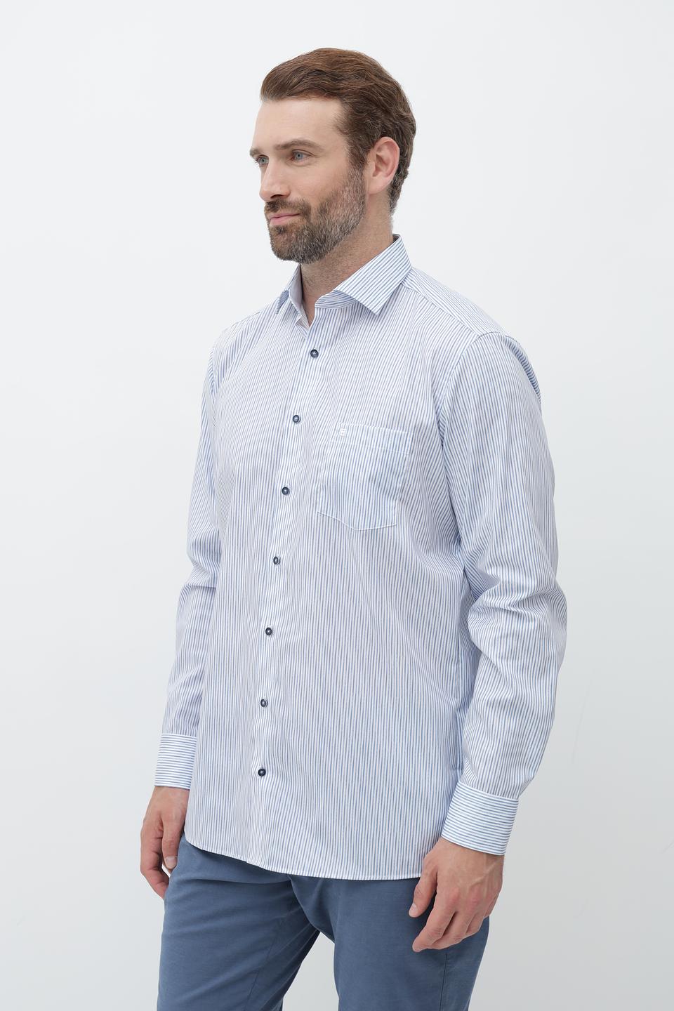 Рубашка Casa Moda в полоску голубую