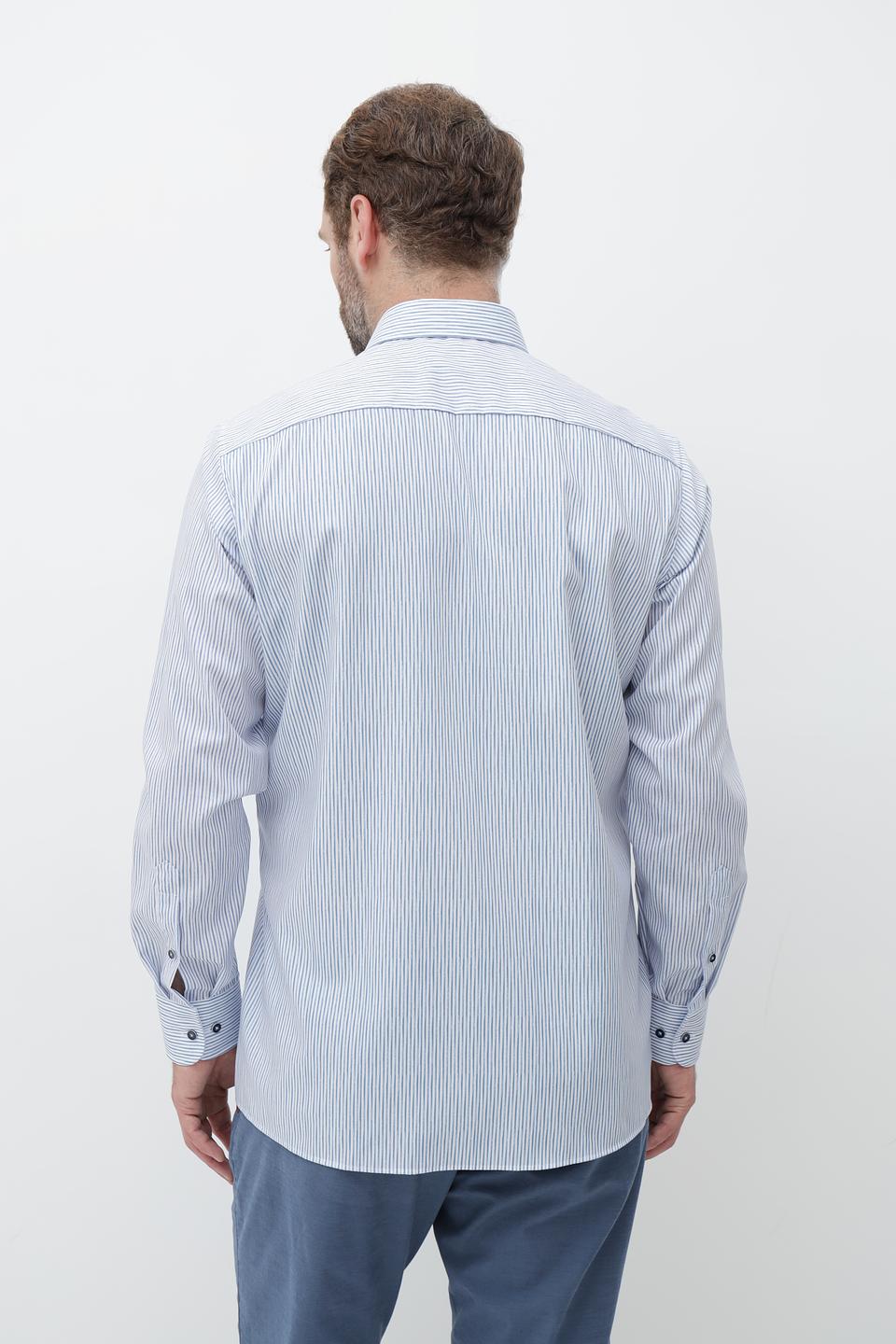 Рубашка Casa Moda в полоску голубую