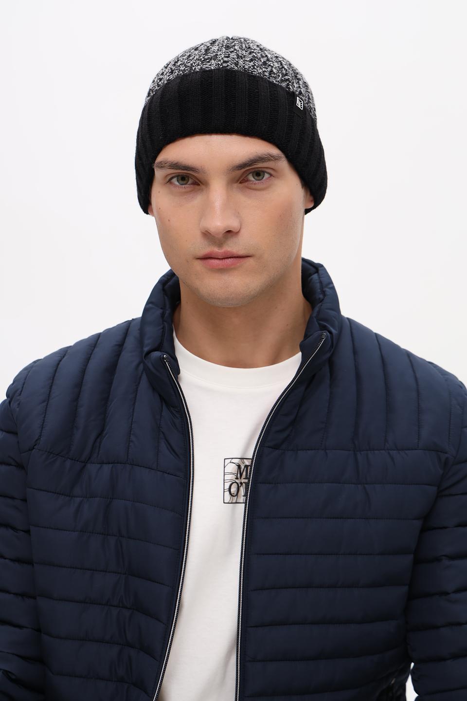 Шапка Marhatter мужская чёрно-серая