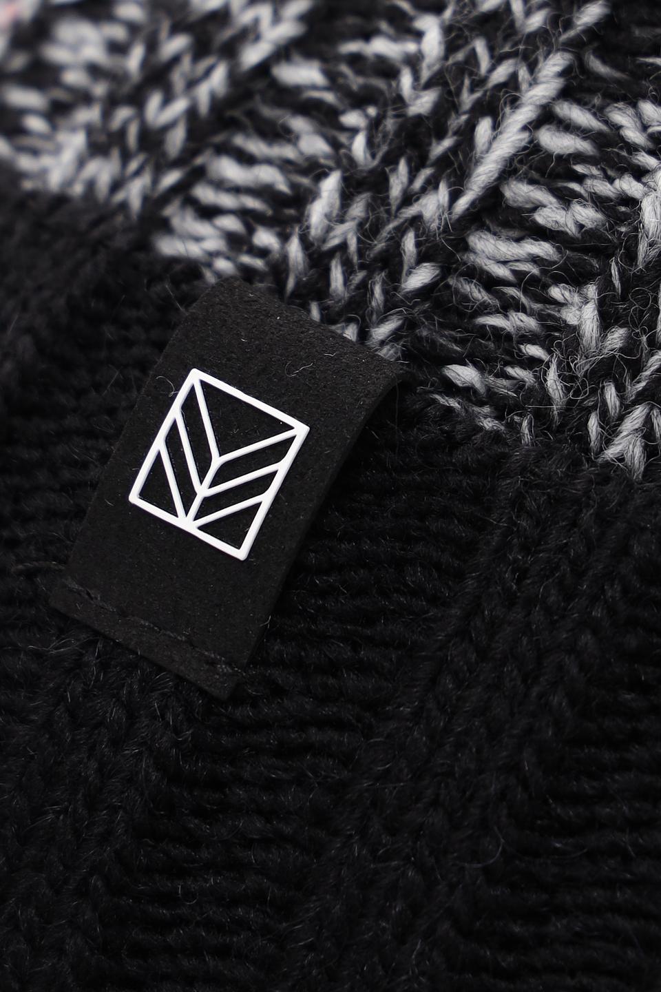 Шапка Marhatter мужская чёрно-серая