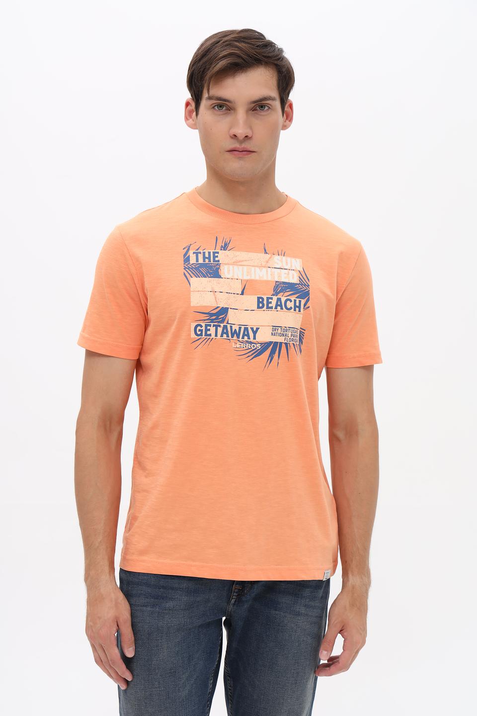 Футболка Lerros с принтом оранжевый