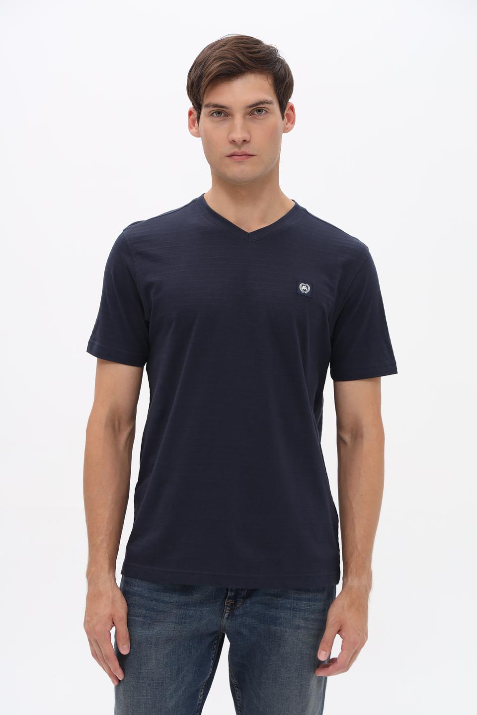 Футболка Lerros V-neck темно-синяя