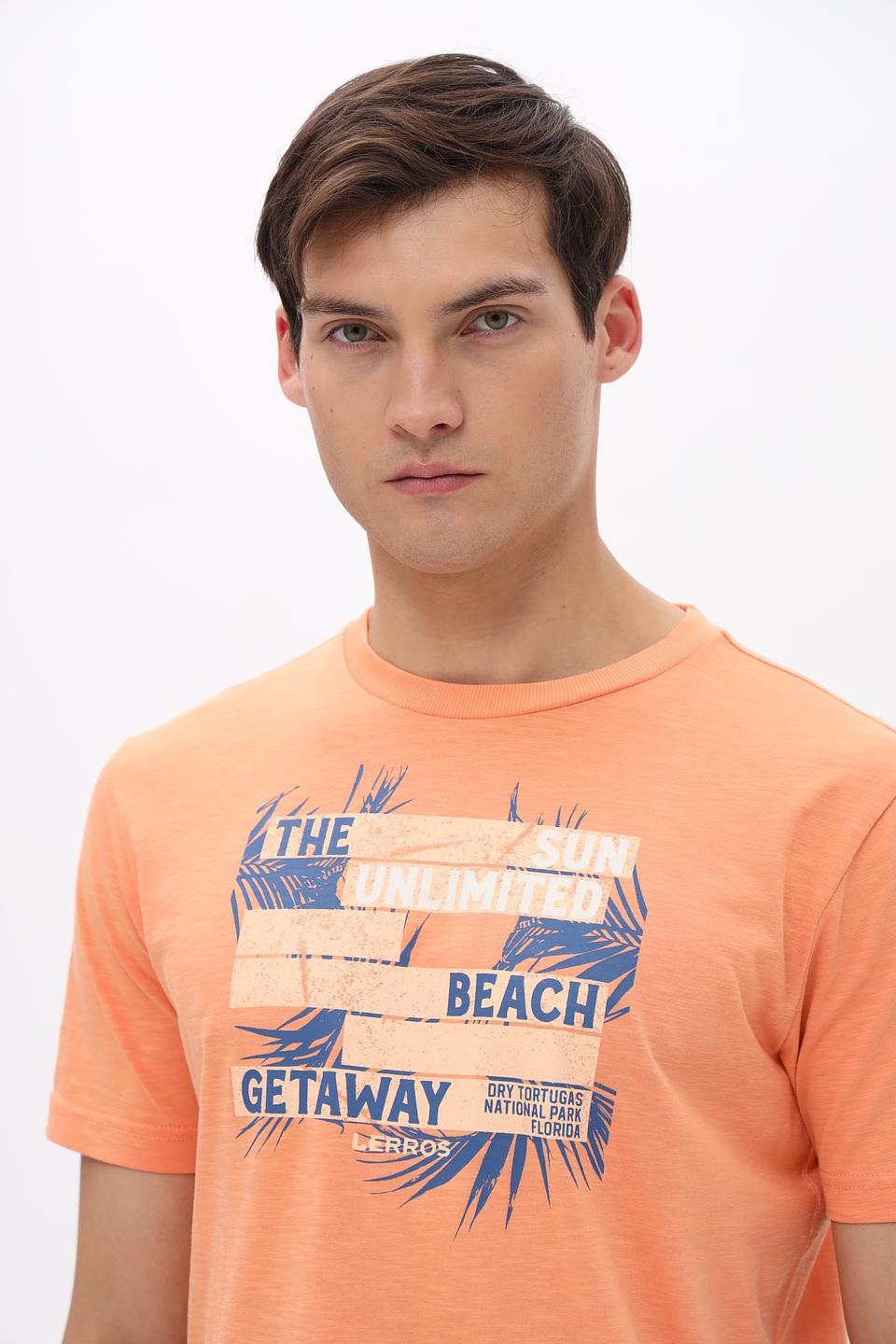 Футболка Lerros с принтом оранжевый