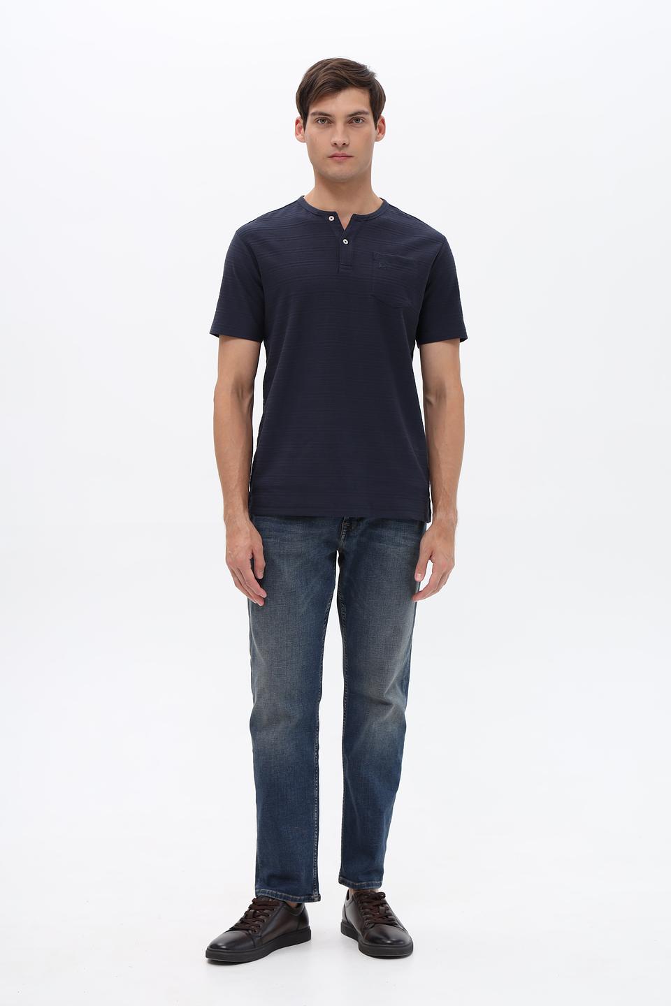 Футболка Lerros с карманом темно-синяя