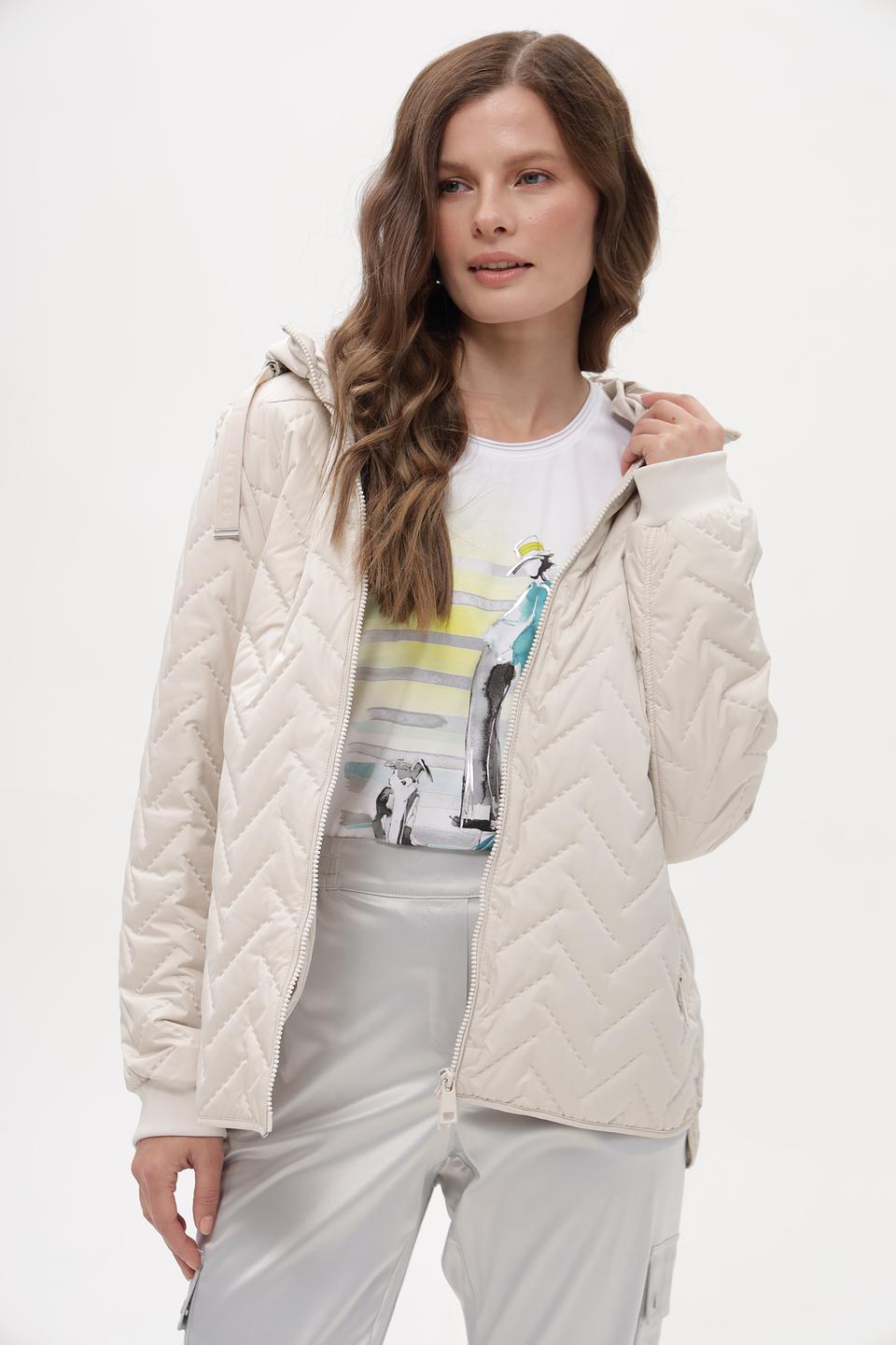 Куртка Lebek стеганая бежевая