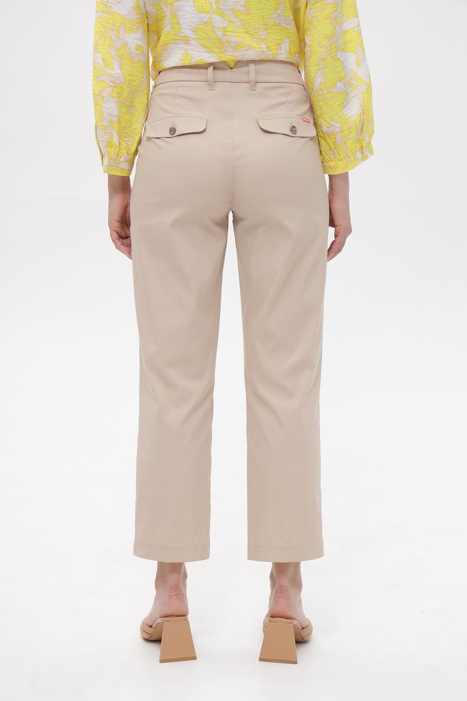 Брюки Anna Montana прямого кроя бежевые