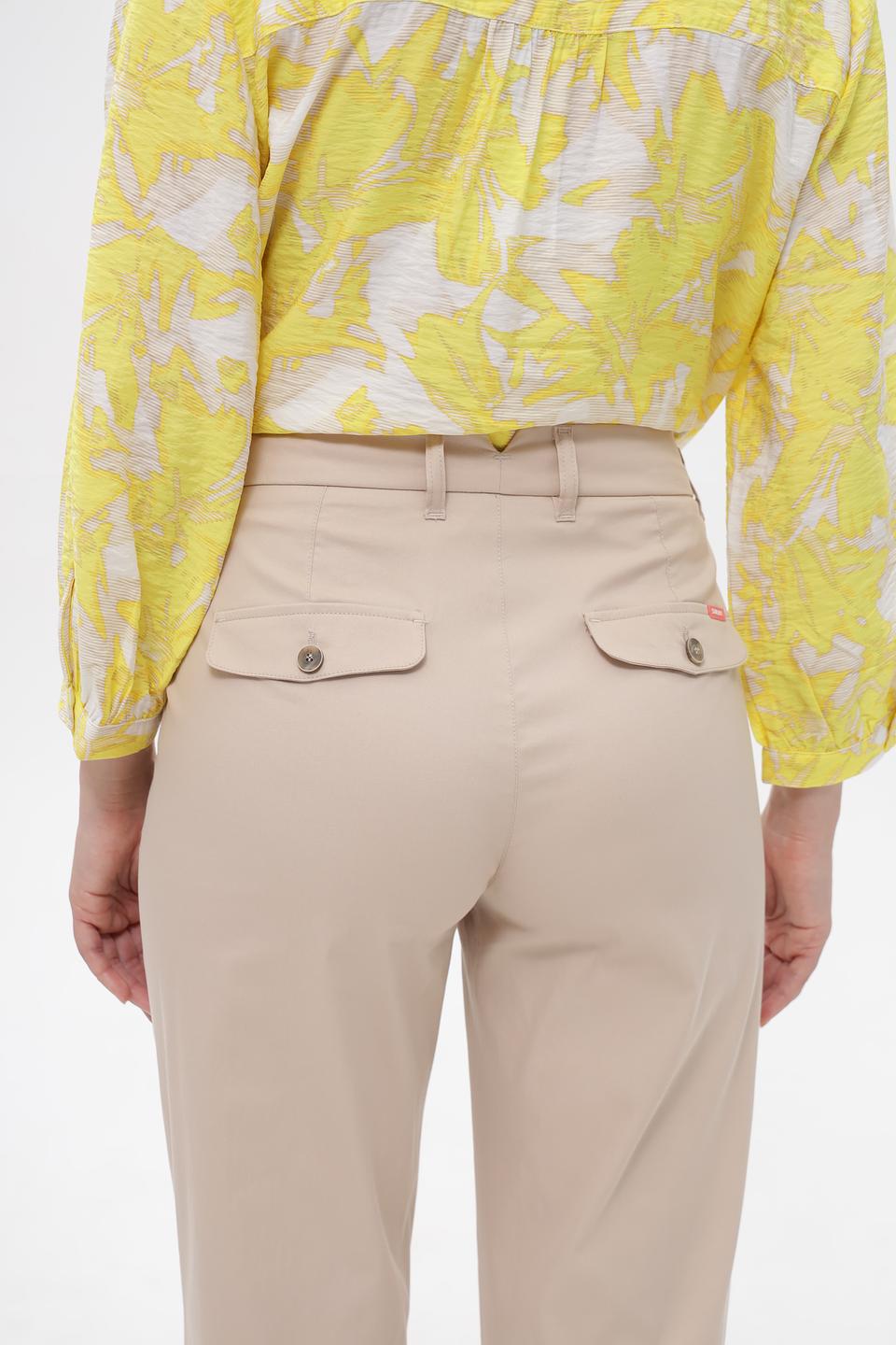 Брюки Anna Montana прямого кроя бежевые