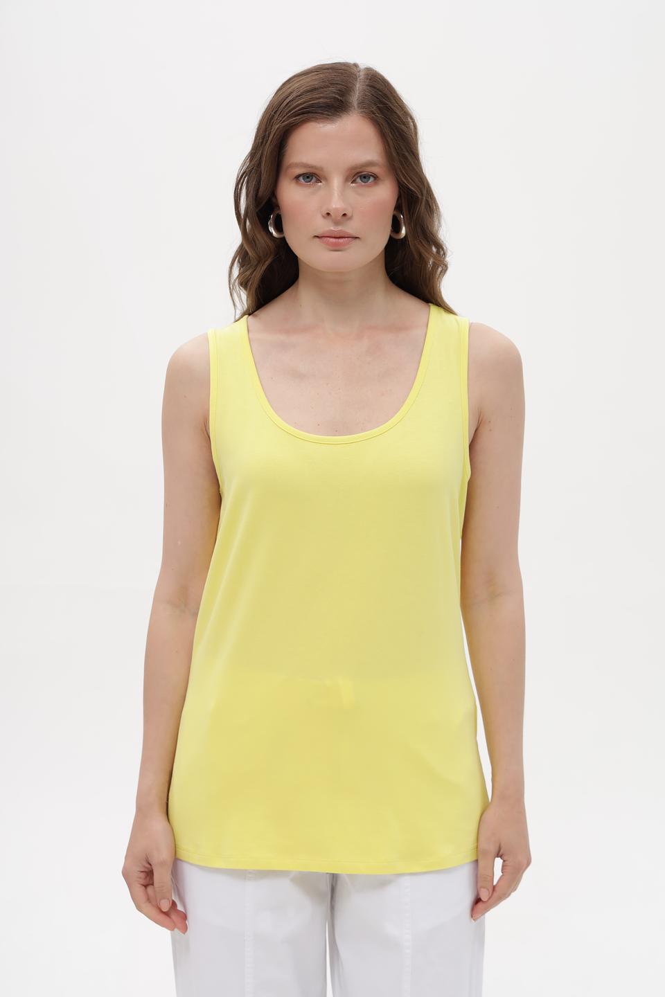 Топ Lebek женский лимонный