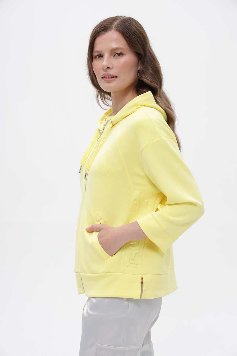 Жакет Lebek на молнии жёлтый