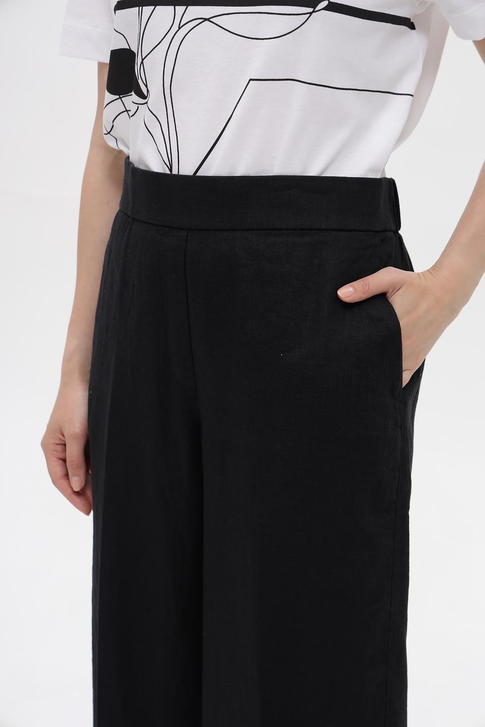 Брюки палаццо Taifun чёрные