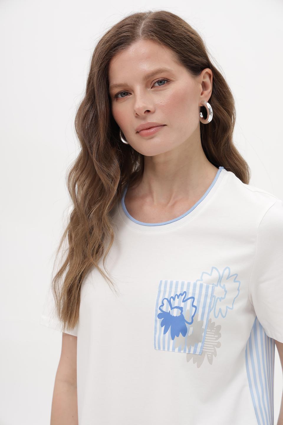 Блузка Lebek с цветочным принтом