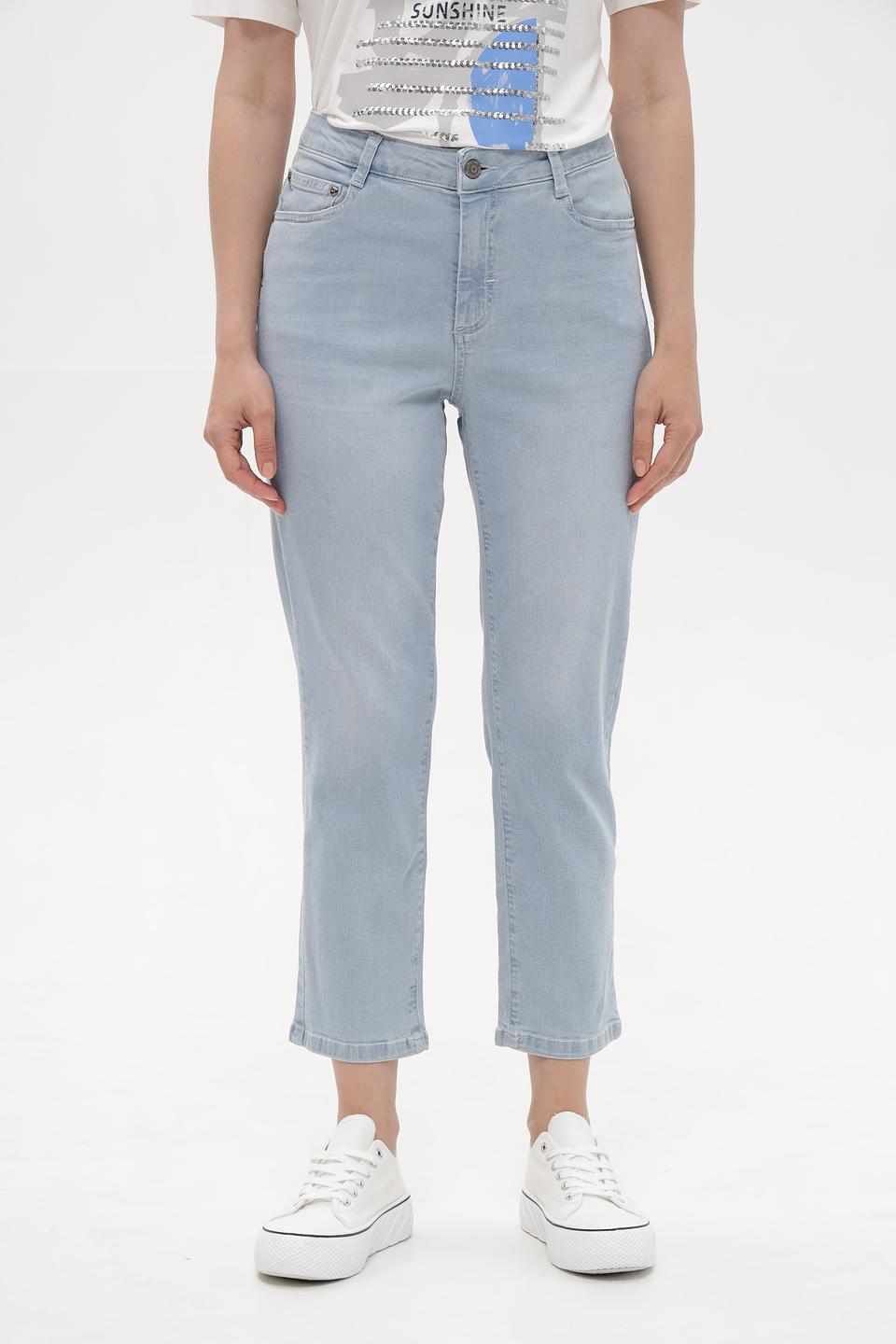 Джинсы Lebek голубые с потертостями