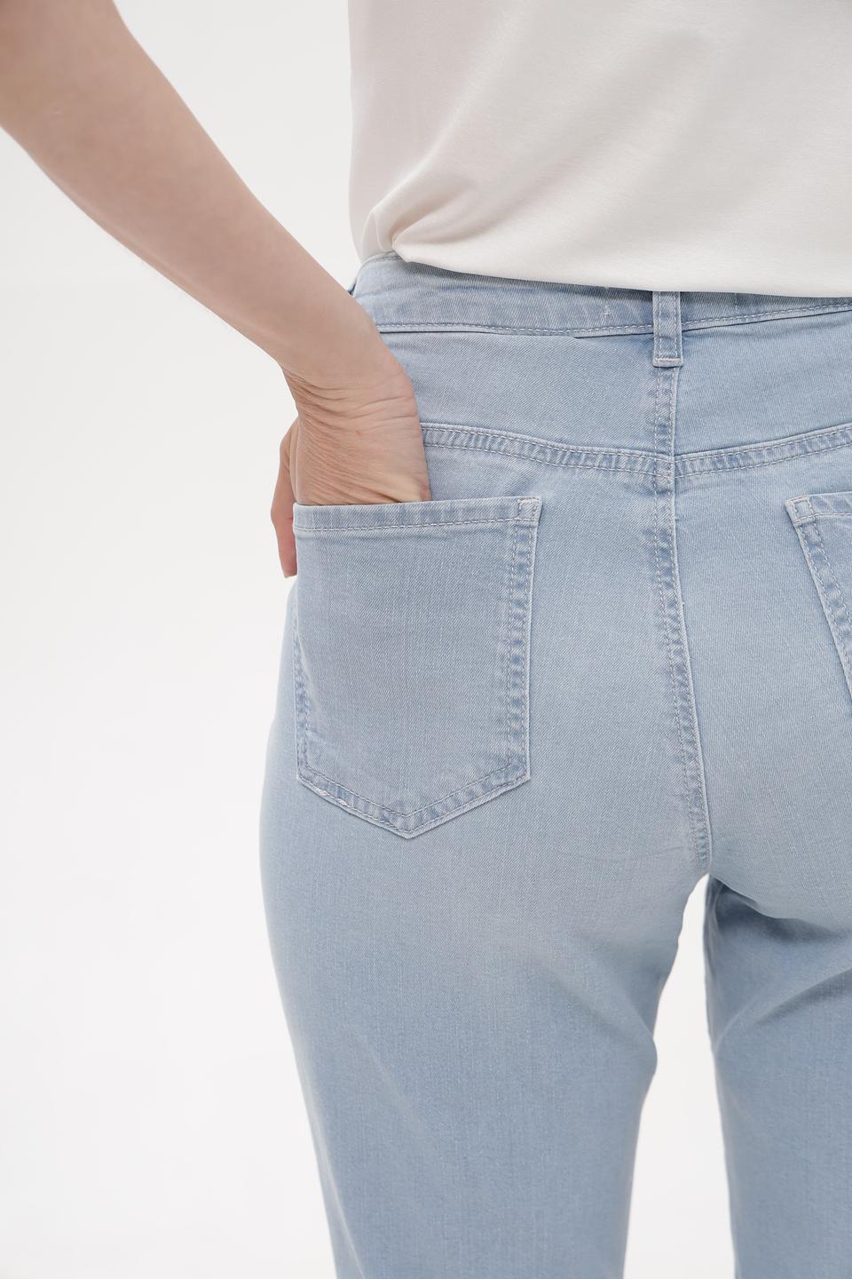 Джинсы Lebek голубые с потертостями