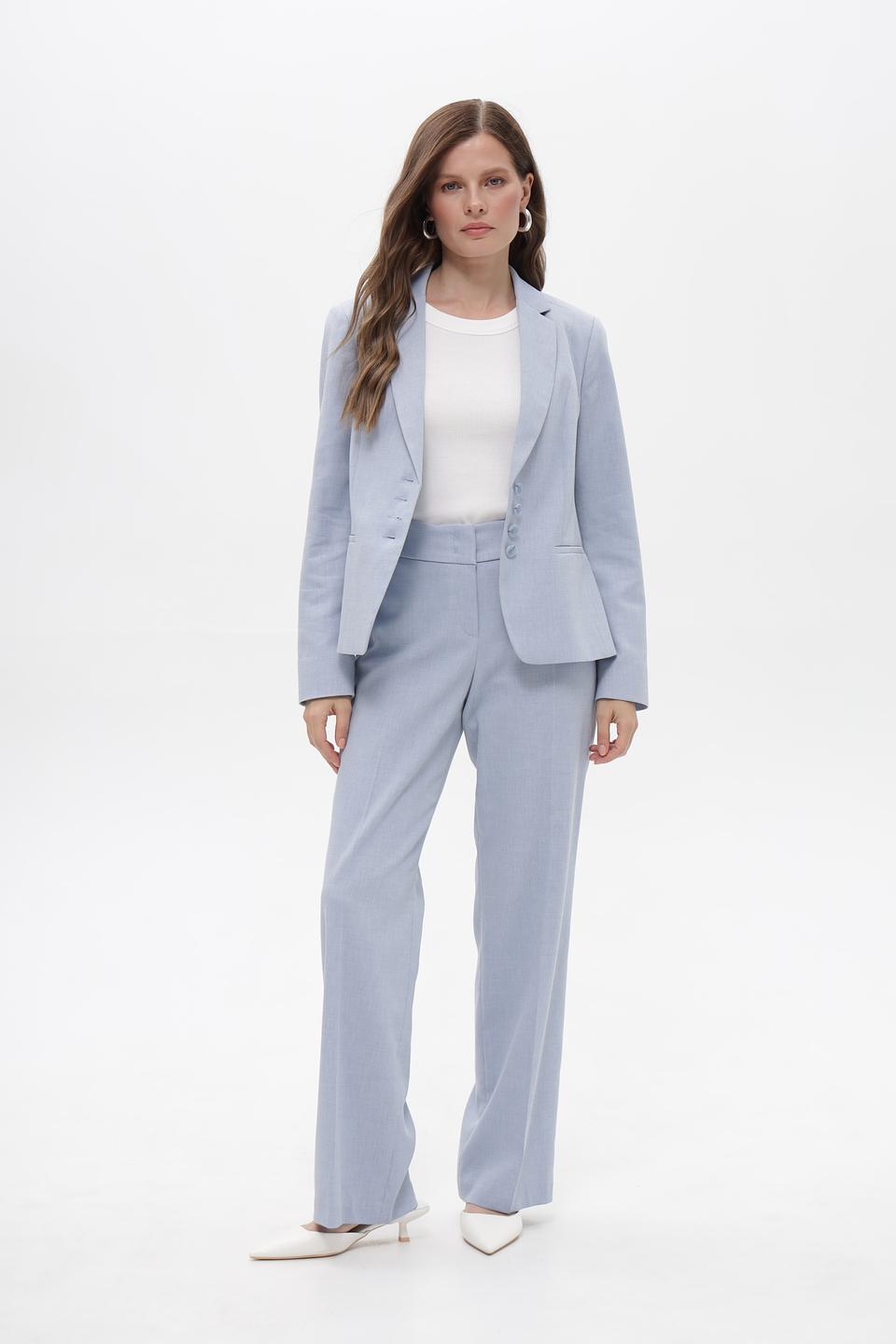 Жакет Bianca приталенный голубой