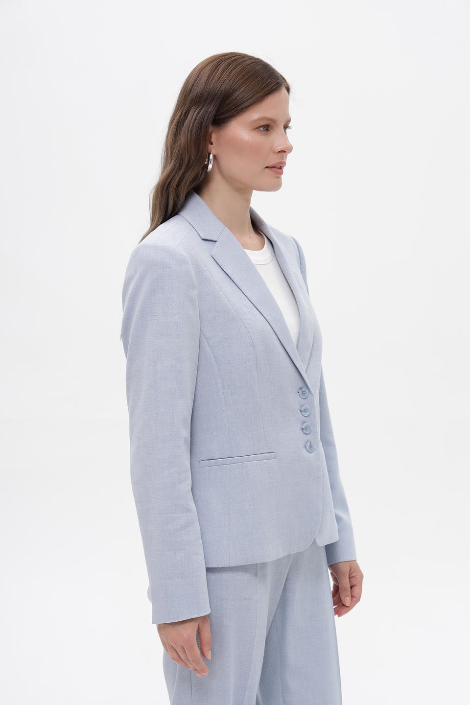 Жакет Bianca приталенный голубой