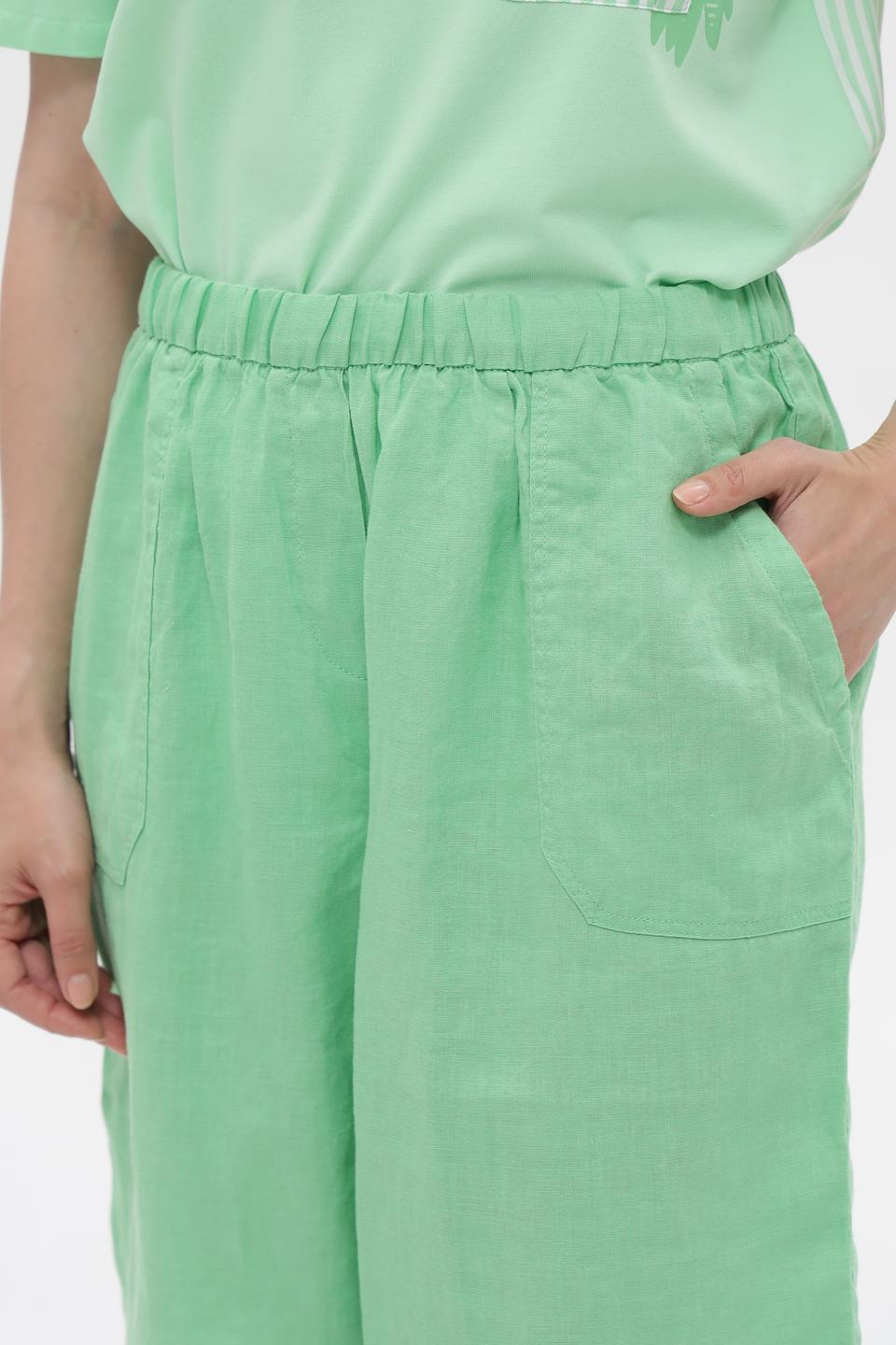 Шорты Lebek льняные мятные